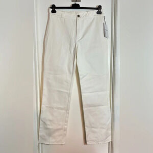 NWT Salvatore Ferragamo Men’s Off White Cotton Chino Pants Size 48 (US 33)